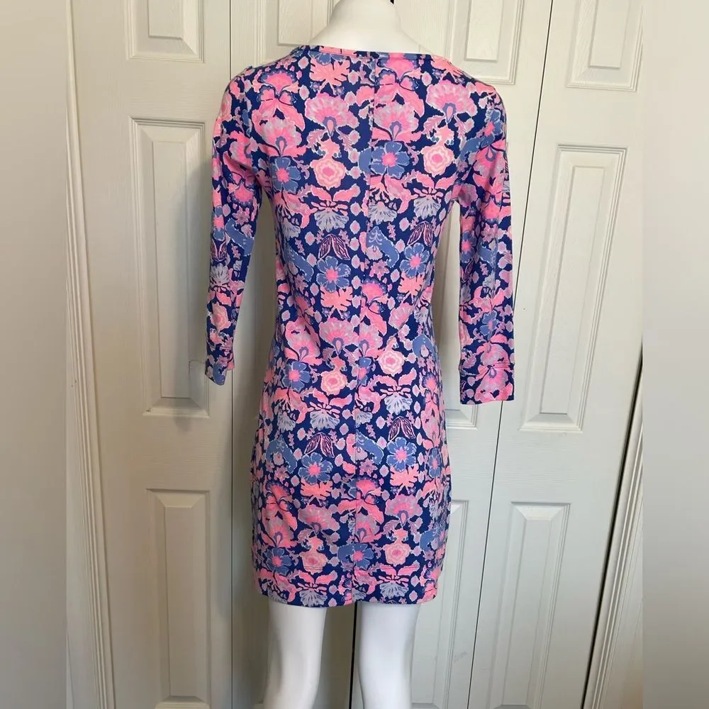 Lilly Pulitzer Marlowe Iris Blue Werk It Engineered Marlow Dress Size S - Picture 4 of 9